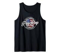 Dad Legend Pop-Pop Husband Vintage Stamp Fathers Day Grandpa Tank Top