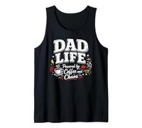 Dad Life Powered by Coffee and Chaos Tank Top