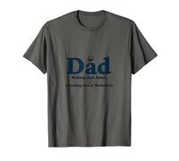Dad: Making Bad Jokes, Creating Great Memories T-Shirt, Men, Asphalt, L