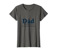Dad: Making Bad Jokes, Creating Great Memories T-Shirt, Women, Asphalt, L