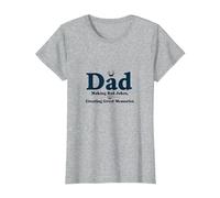 Dad: Making Bad Jokes, Creating Great Memories T-Shirt, Women, Heather Grey, L