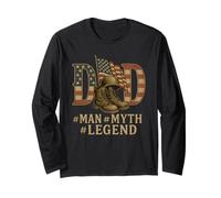 Dad Man Myth Legend Patriotic U.S Army Veteran Shirt Long Sleeve T-Shirt