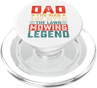 Dad Man The Myth The Lawn Mowing Legend PopSockets PopGrip for MagSafe
