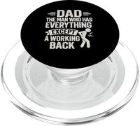 Dad Man Who Has Everything Except A Back That Works PopSockets PopGrip for MagSafe