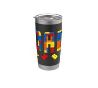 Dad Master Builder Building Blocks Birthday Family Matching Stainless Steel Insulated Tumbler