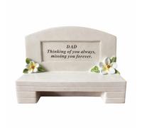 Dad Memorial Bench Plaque 17x13x7cm Graveside Ornament Gift Remembrance