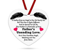 Dad Memorial Gift Ceramic Hanging for Loss of Father Sympathy Presents in Memory of Daddy Remembrance Bereavement Condolence Gift for Loss of Dad Father Ceramic Hanging Decoration