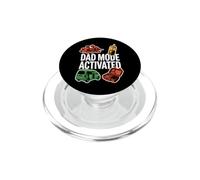 Dad Mode Activated Funny Fatherhood Minivan Parent Graphic PopSockets PopGrip for MagSafe