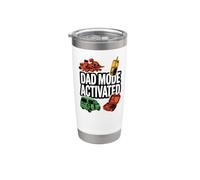Dad Mode Activated Funny Fatherhood Minivan Parent Graphic Stainless Steel Insulated Tumbler