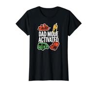 Dad Mode Activated Funny Fatherhood Minivan Parent Graphic Value Graphic T-Shirt, Women, Black, XS