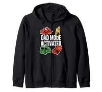 Dad Mode Activated Funny Fatherhood Minivan Parent Graphic Zip Hoodie