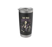 Dad Mode Immortal Skeleton Halloween Daddy Afterlife Humor Stainless Steel Insulated Tumbler