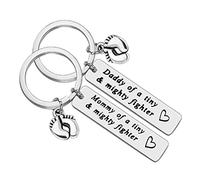 Dad, Mother, Premature Baby, Gift, Mum, Dad of a Small Powerful Keychain Set, Support for Parents, Care Basket, Keychain, Lightsaber Keychain, a, One Size