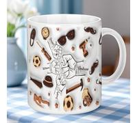 Dad Mug, Best Dad Mug, Personalised Fathers Day Mug with Kids Names, 3D Fist Bump Best Dad Ever Mug, Dad Coffee Mug, Fathers Day Funny Mug Gifts for Dad Papa Husband Grandpa