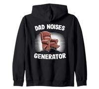 Dad Noises Generator Armchair Dad Joke Funny Men Zip Hoodie