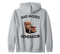 Dad Noises Generator Armchair Dad Joke Funny Men Zip Hoodie