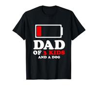 DAD OF 3 KIDS AND A DOG GIFTS FROM SON FATHERS DAY CHRISTMAS T-Shirt