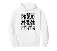 Dad Of A Freaking Awesome Captain Sailor Sailing Sailboat Pullover Hoodie