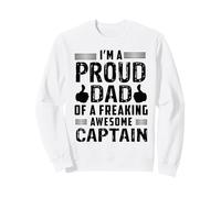 Dad Of A Freaking Awesome Captain Sailor Sailing Sailboat Sweatshirt