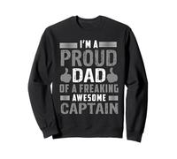 Dad Of A Freaking Awesome Captain Sailor Sailing Sailboat Sweatshirt