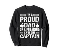 Dad Of A Freaking Awesome Captain Sailor Sailing Sailboat Sweatshirt