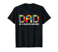 Dad of A Master Builder Toy Brick Funny Family Matching T-Shirt
