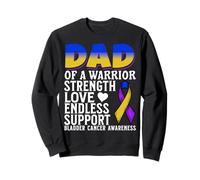 Dad of a Warrior Bladder Cancer Awareness Products Gifts Sweatshirt