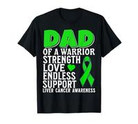 Dad of a Warrior Liver Cancer Awareness Family Matching T-Shirt