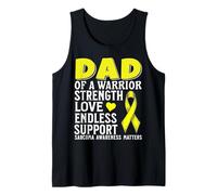 Dad of a Warrior Support Sarcoma Cancer Awareness Products Tank Top