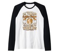Dad of an ESL Teacher Building Bridges Raglan Baseball Tee