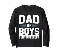 Dad of Boys Built Different Funny Dad Fathersday Long Sleeve T-Shirt
