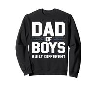 Dad of Boys Built Different Funny Dad Fathersday Sweatshirt