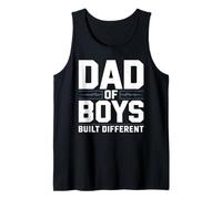 Dad of Boys Built Different Funny Dad Fathersday Tank Top