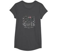 Dad of Girls: Proud Father's Day Celebration T-Shirt, Girls, Dark Heather Grey, Small