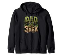 Dad Of The 2 Rex Dinosaur 2nd Birthday Family Matching Zip Hoodie