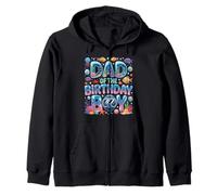 Dad Of The Birthday Boy Aquarium Sea Animals Zip Hoodie
