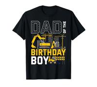 Dad of the Birthday Boy Construction Worker Birthday Party T-Shirt