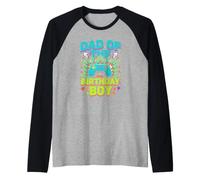 Dad of The Birthday Boy Matching Video Gamer Controller Raglan Baseball Tee