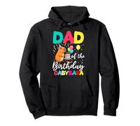 Dad Of The Birthday Capybara Girl Bday Party Family Pullover Hoodie