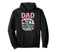 Dad Of The Birthday Girl Science Birthday Party Pullover Hoodie