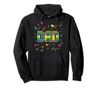 Dad Of The Birthday Kid Brick Builder Birthday Squad Pullover Hoodie