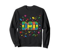 Dad Of The Birthday Kid Brick Builder Birthday Squad Sweatshirt