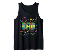 Dad of The Birthday Kid Brick Builder Birthday Squad Tank Top