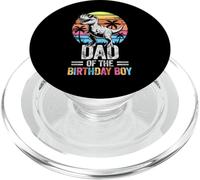 Dad Of The Birthday Party Outfit Dinosaur Daddy PopSockets PopGrip for MagSafe