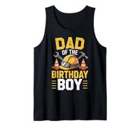 Dad of The Birthday Party Outfit Excavator Crew Daddy Tank Top