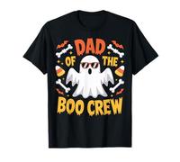Dad of The Boo Crew Halloween Dad Spooky Ghost Family Squad T-Shirt