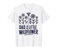 Dad of The Little Wildflower Birthday Party Baby Shower T-Shirt