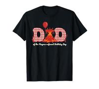 Dad of the Magma-nificient Dada Volcano Lava Birthday Party T-Shirt