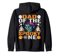 Dad Of The Spooky One Cute Halloween Daughter Father Apparel Zip Hoodie