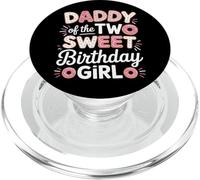 Dad Of The Two Sweet Birthday Girl Second Birthday PopSockets PopGrip for MagSafe
